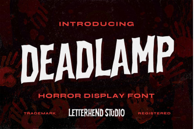 Deadlamp - Horror Display Font