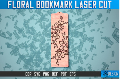Floral Bookmark Laser Cut | SVG Design