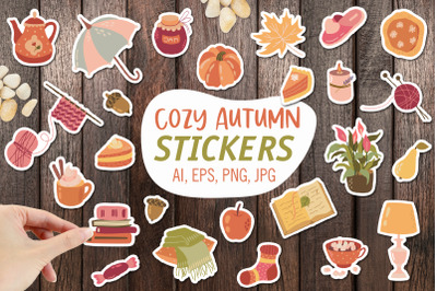 Cozy autumn / Printable Stickers Cricut Design