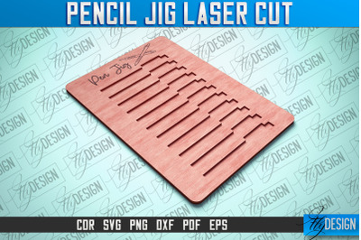 Pen Jig Laser Cut SVG | Teacher Gift SVG Design | School CNC Files