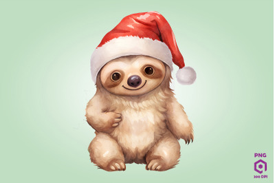 Christmas American Three-Toed Sloth