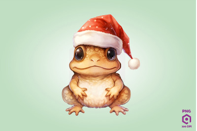 Christmas American Toad Clipart