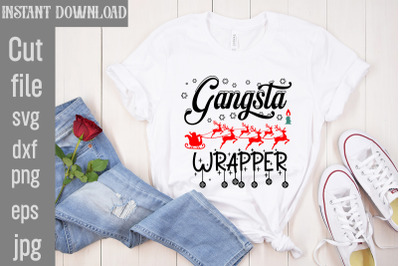 Gangsta Wrapper SVG cut file&2C;Mega Retro Christmas Svg Bundle&2C; Retro Me
