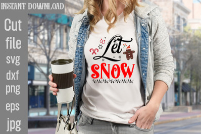 Let Snow SVG cut file&2C;Mega Retro Christmas Svg Bundle&2C; Retro Mega Chri