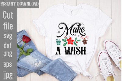 Make A Wish SVG cut file,Mega Retro Christmas Svg Bundle, Retro Mega C