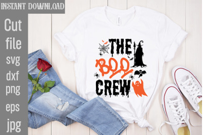 The Boo Crew SVG cut file,Halloween svg Png Bundle, Retro Halloween de