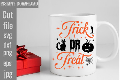 Trick Or Treat SVG cut file,Halloween svg Png Bundle, Retro Halloween