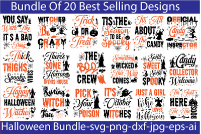 Halloween SVG Bundle&2C;Halloween svg Png Bundle&2C; Retro Halloween design&2C;