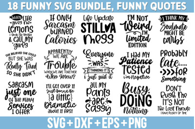 Funny SVG Bundle, Funny Quotes