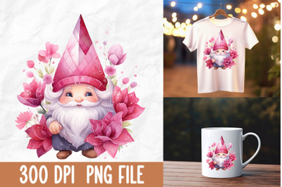 Breast Cancer Pink Cute Gnome