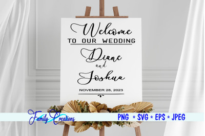 Wedding Sign - Welcome