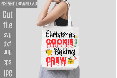 Christmas Cookie Baking Crew SVG cut file,funny Christmas png, retro S