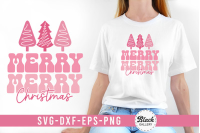 Pink Christmas Quote SVG Design