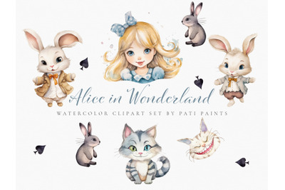 Alice in Wonderland Clipart Bundle
