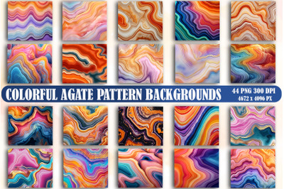 Colorful Agate Pattern Backgrounds