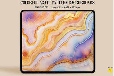 Pastel Color Agate Pattern Backgrounds