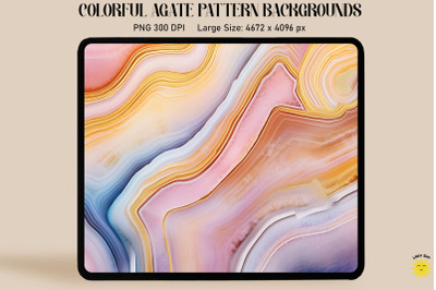 Pastel Color Agate Pattern Backgrounds