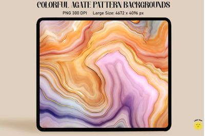 Pastel Color Agate Pattern Backgrounds