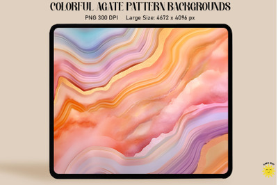 Pastel Color Agate Pattern Backgrounds