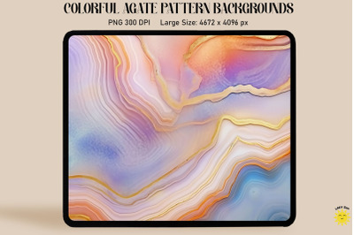 Pastel Color Agate Pattern Backgrounds