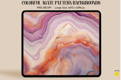 Pastel Color Agate Pattern Backgrounds