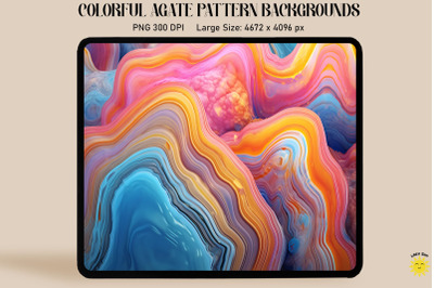 Colorful Agate Pattern Backgrounds