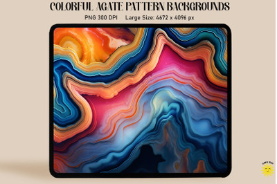 Colorful Agate Pattern Backgrounds