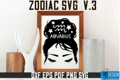 Woman&nbsp;Zodiac SVG | Astrology Design | SVG Design v.3