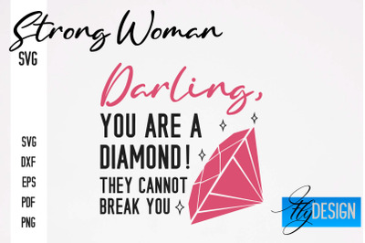 Strong Woman SVG | Motivation Quotes SVG