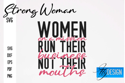 Strong Woman SVG | Motivation Quotes SVG