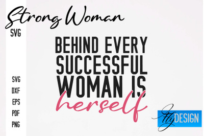 Strong Woman SVG | Motivation Quotes SVG