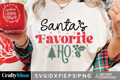 Santa&#039;s Favorite Ho SVG