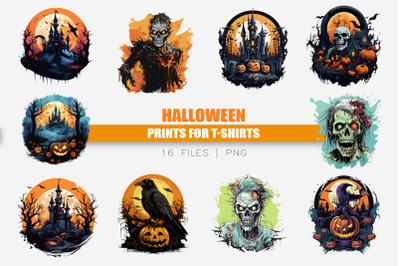 Halloween PNG prints for T-shirts