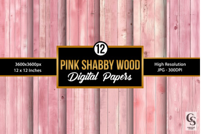 Pink Shabby Wooden Backgrounds