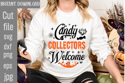 Candy Collectors Welcome SVG cut file,halloween svgs, svg halloween de