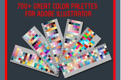700+ Great AI Color Palettes - Usable and Indispensable Tool for Adobe