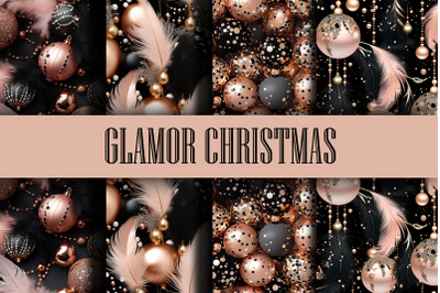 Glamor Christmas Seamless Digital Papers