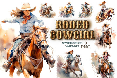 Rodeo Cowgirl Clipart