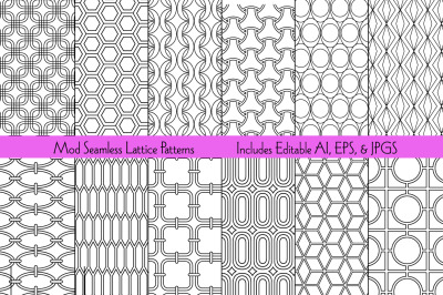 Mod Seamless Lattice Patterns