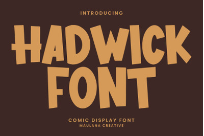 Hadwick Comic Display Font