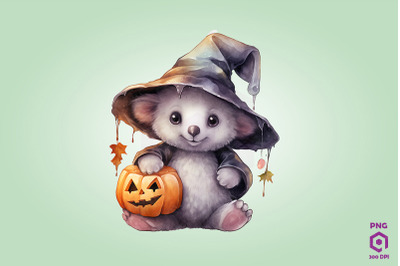 Halloween Koala Clipart