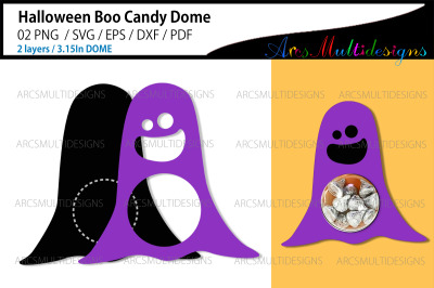 Halloween boo candy dome holder