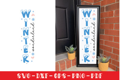 Christmas Porch Sign SVG | Winter Wonderland