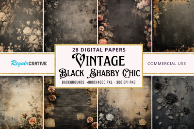 Vintage Black Shabby Chic bundle