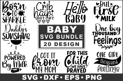 Baby Quotes SVG Bundle
