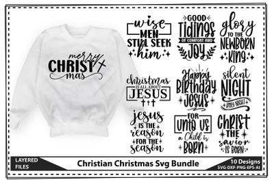 Christian Christmas Svg Bundle