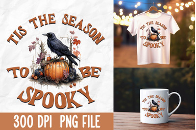 Tis The Season To Be Spooky Black Crow