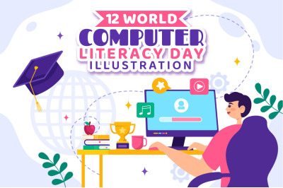 12 World Computer Literacy Day Illustration