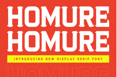 Homure Typeface