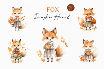 Fox Pumpkin Harvest